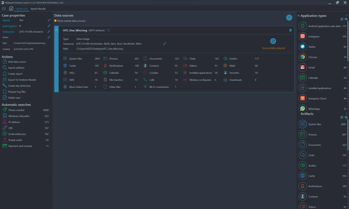  Investigate digital evidence