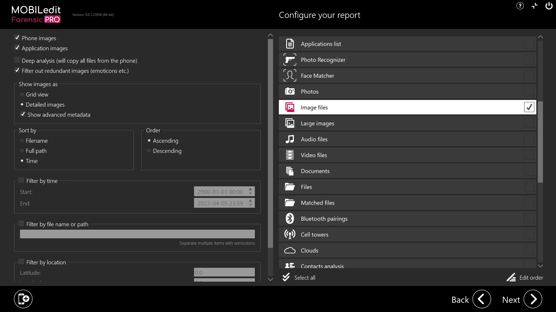 Filter your results to find data faster